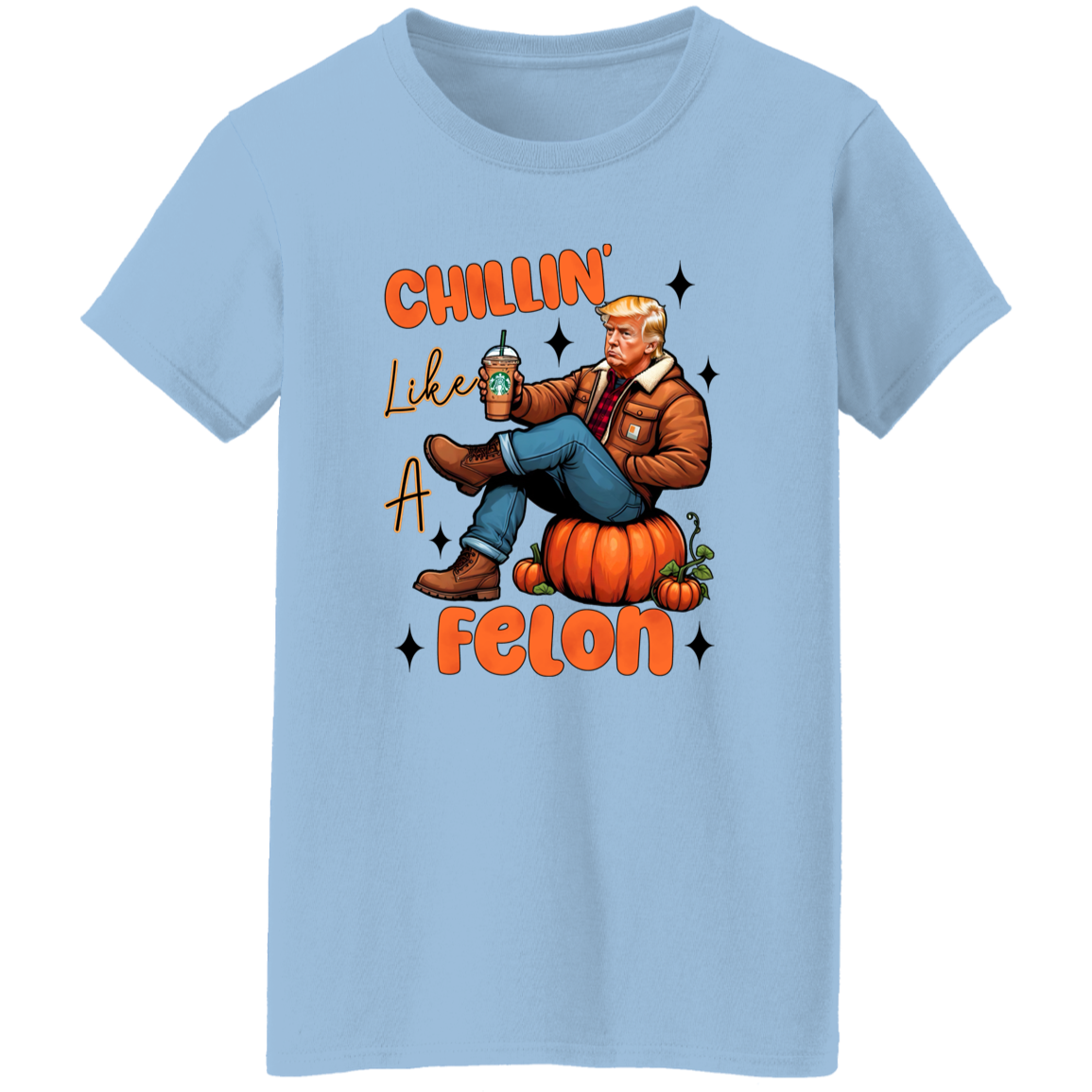 Chilling Like A Felon Trump Halloween Gift Bright Shirt HO82 63372