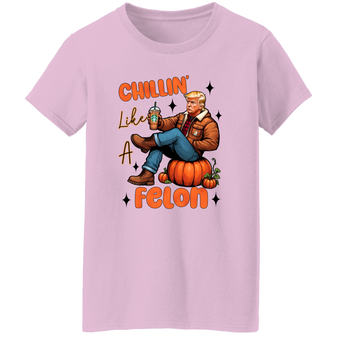 Chilling Like A Felon Trump Halloween Gift Bright Shirt HO82 63372