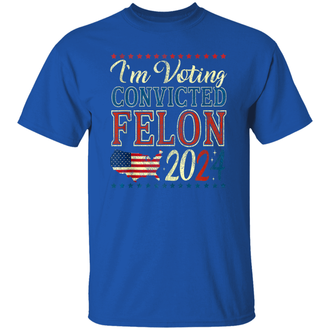 I'm Voting Convicted Felon 2024 Dark Shirt HO82 62618