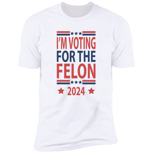 Independence Day Voting For The Felon America President Trump 2024 Bright Shirt HO82 62670