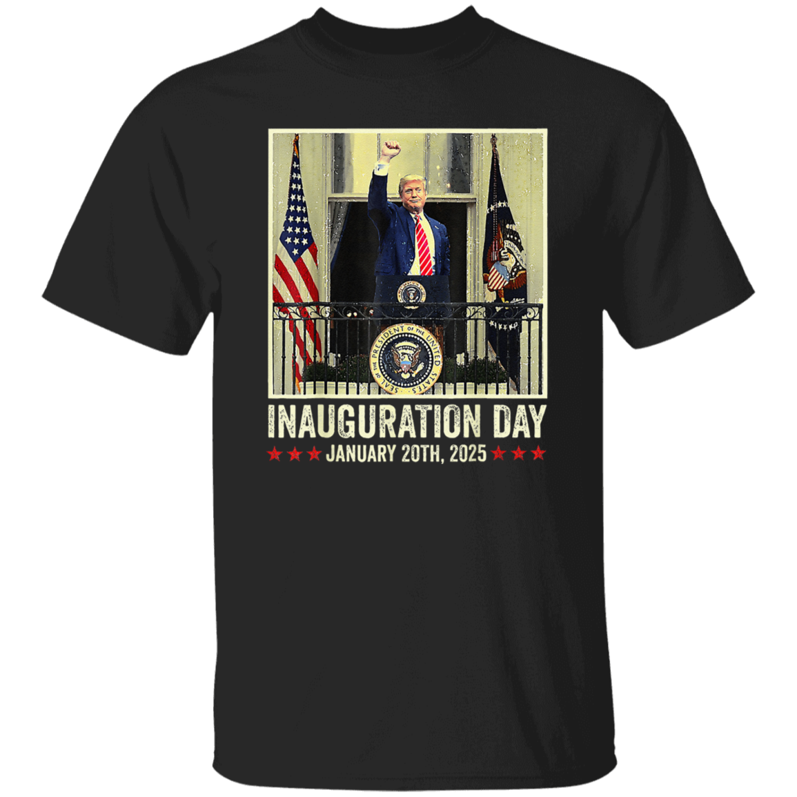 President Donald Trump Inauguration Day 2025 Memorabilia  Dark Shirt HO82 65642