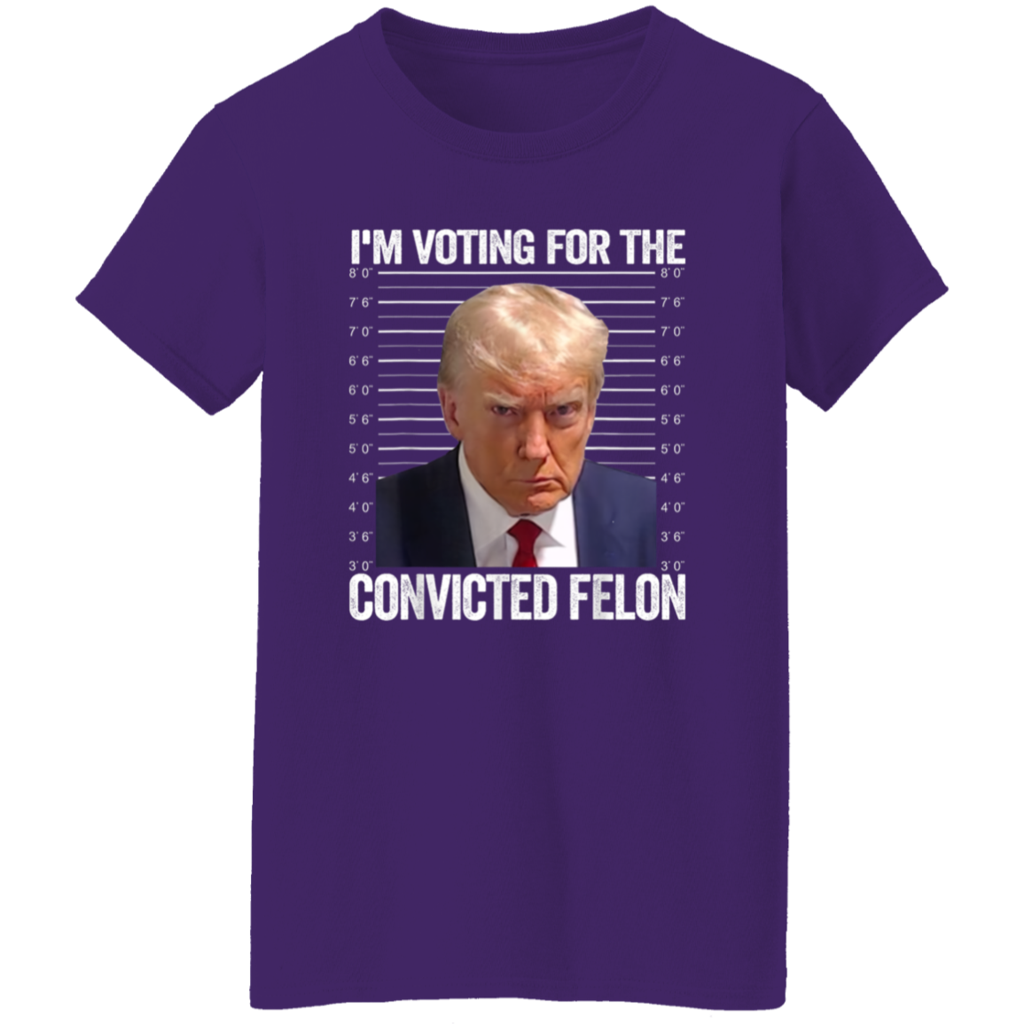 I'm Voting For The Convicted Felon Trump Dark Shirt HO82 62608