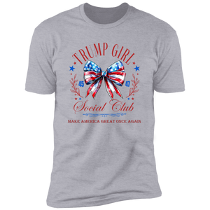 Trump Girl Social Club Make America Great Once Again Bright Shirt HA75 63272