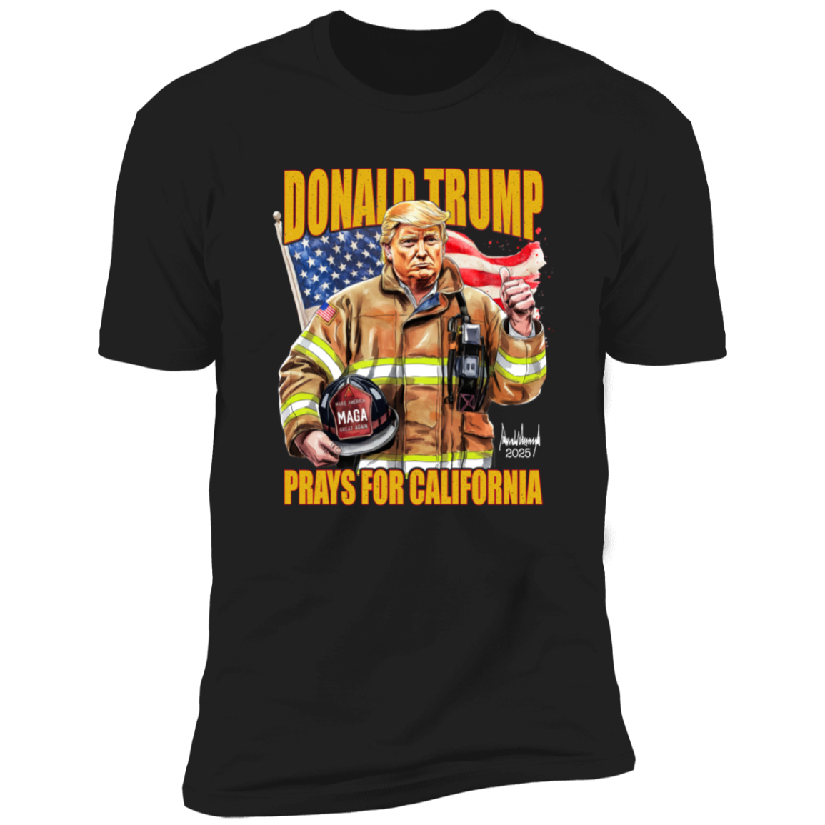 Donald Trump Prays for California Dark Shirt California Strong 2025 Shirt CH07 67280