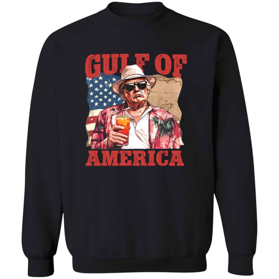 President Trump Gulf of America, Gulf of Mexico to Gulf of America Dark Shirt HA75 64330