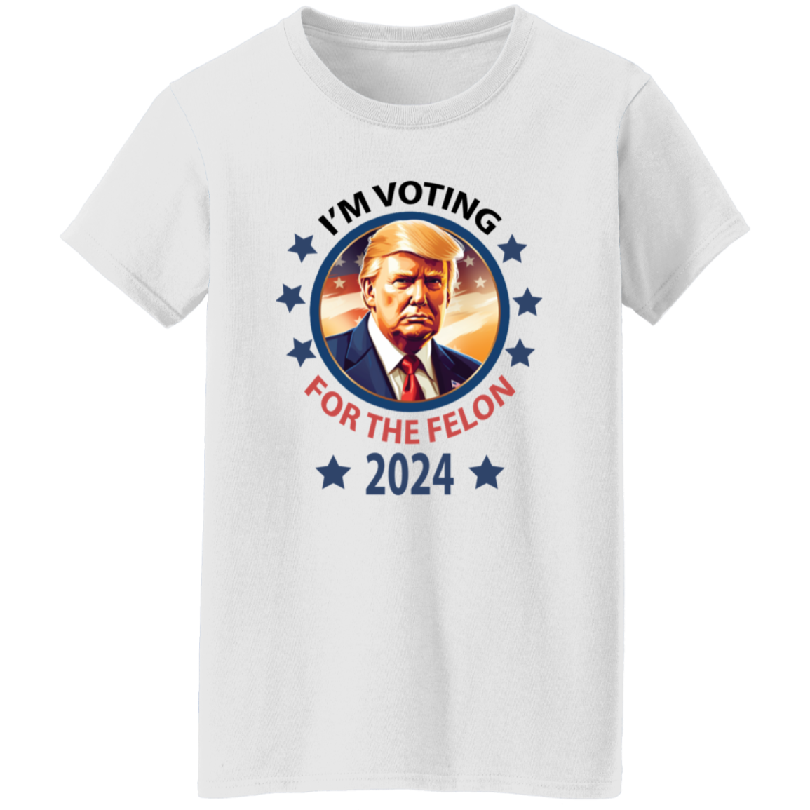 Voting For The Felon President Trump 2024 Bright Shirt HO82 62662