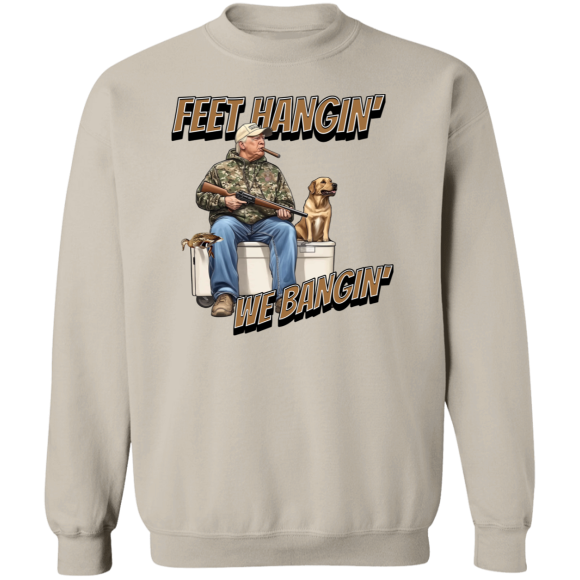 Trump Hunting Feet Hangin' We Bangin' Original Bright Shirt LM32 63855