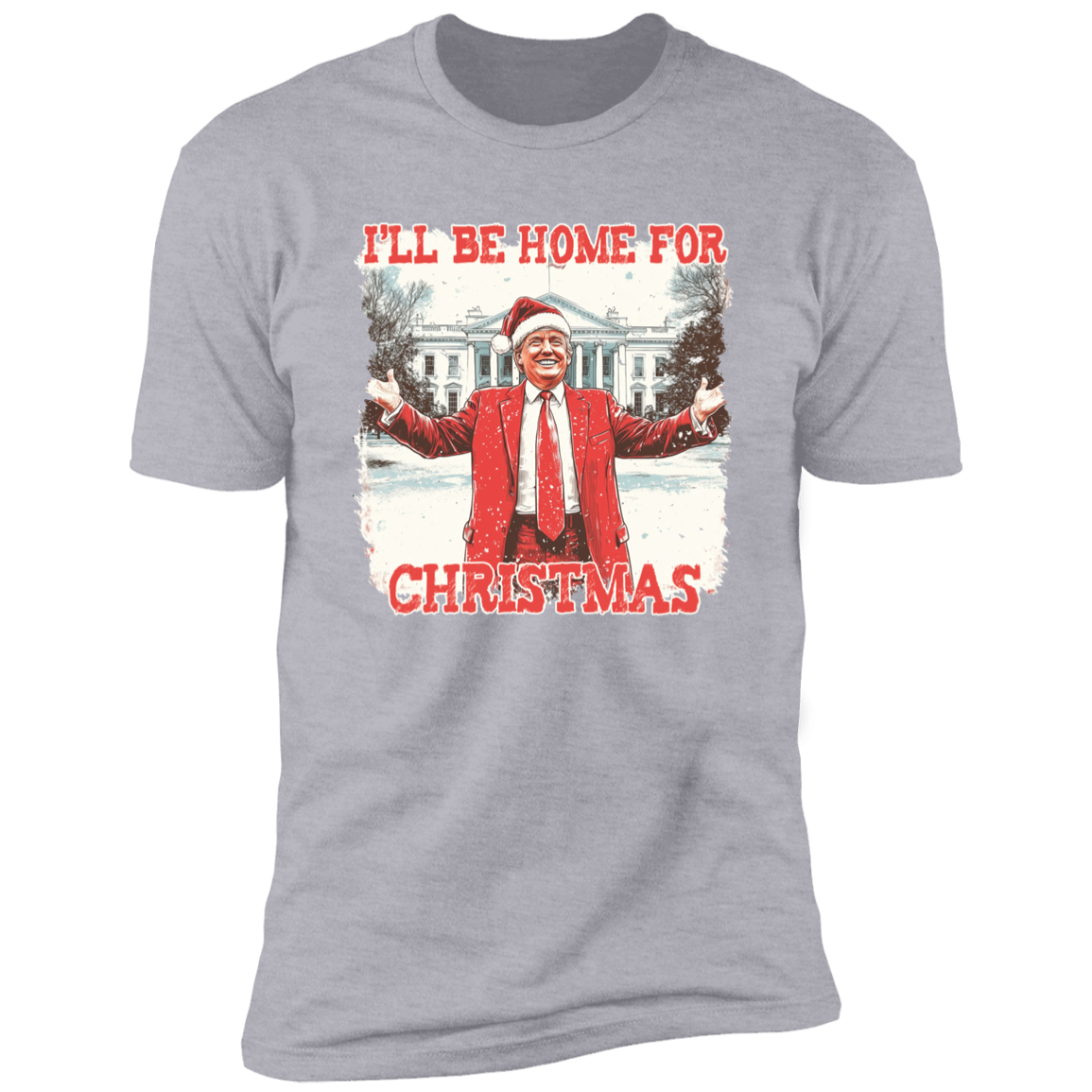 Trump I'll Be Home for Christmas | Make Christmas Great Again Shirt HA75 63760