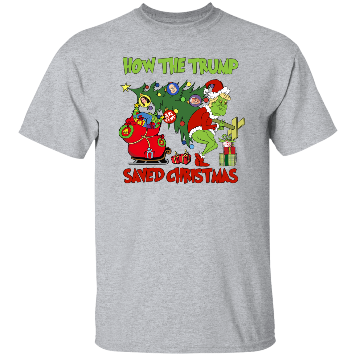 How The Trump Saved Christmas Bright Shirt HO82 65338