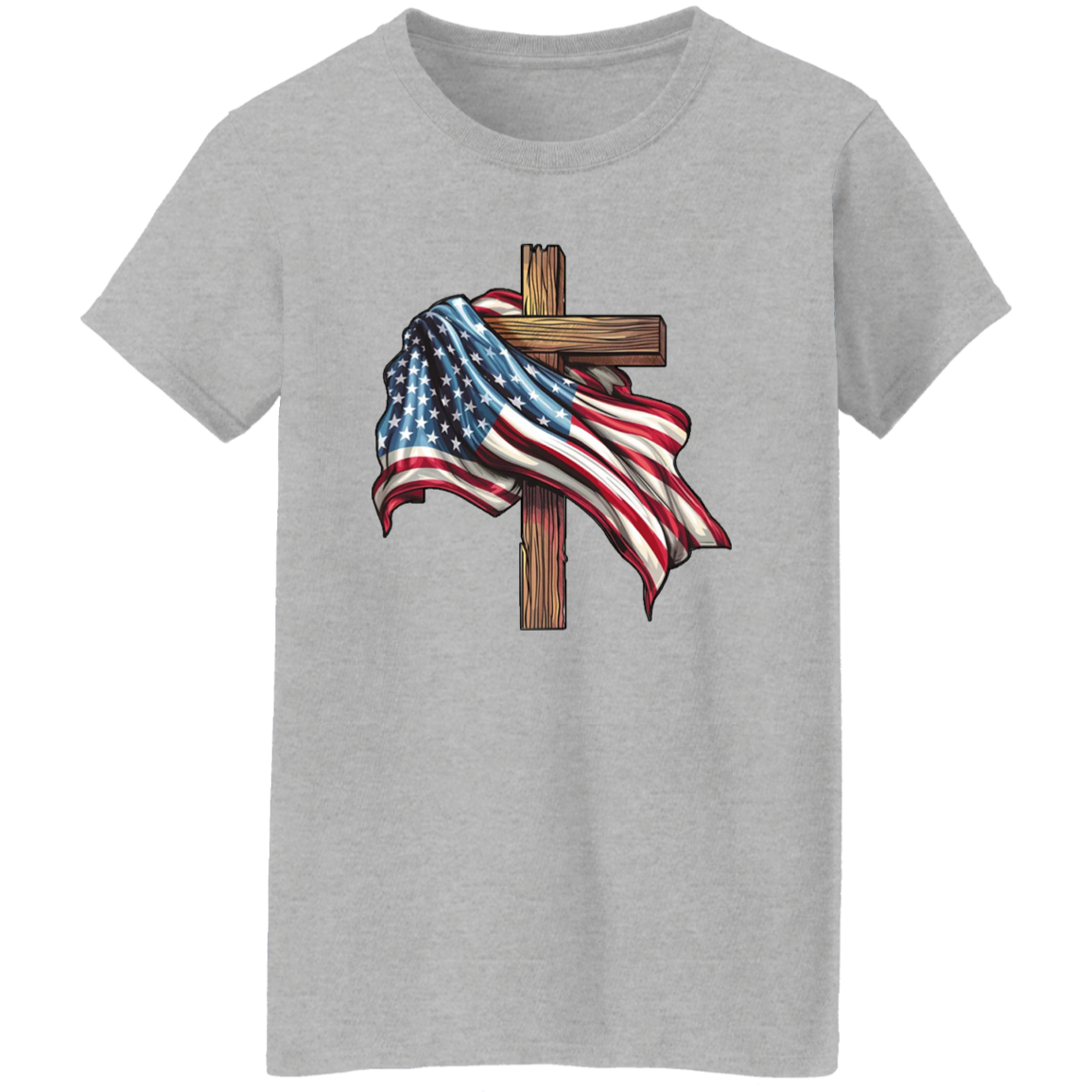 Christian American Sublimation 4th Of July Shirt TH10  62615