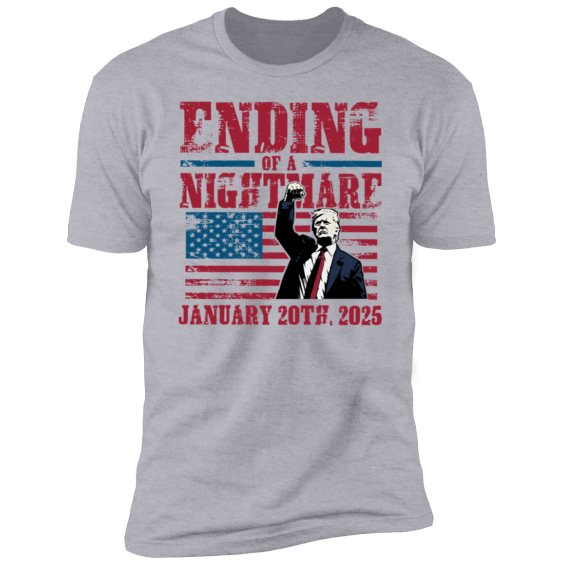 Ending of a Nightmare January 20th 2025 Trump Won Dark Shirt LM32 65221