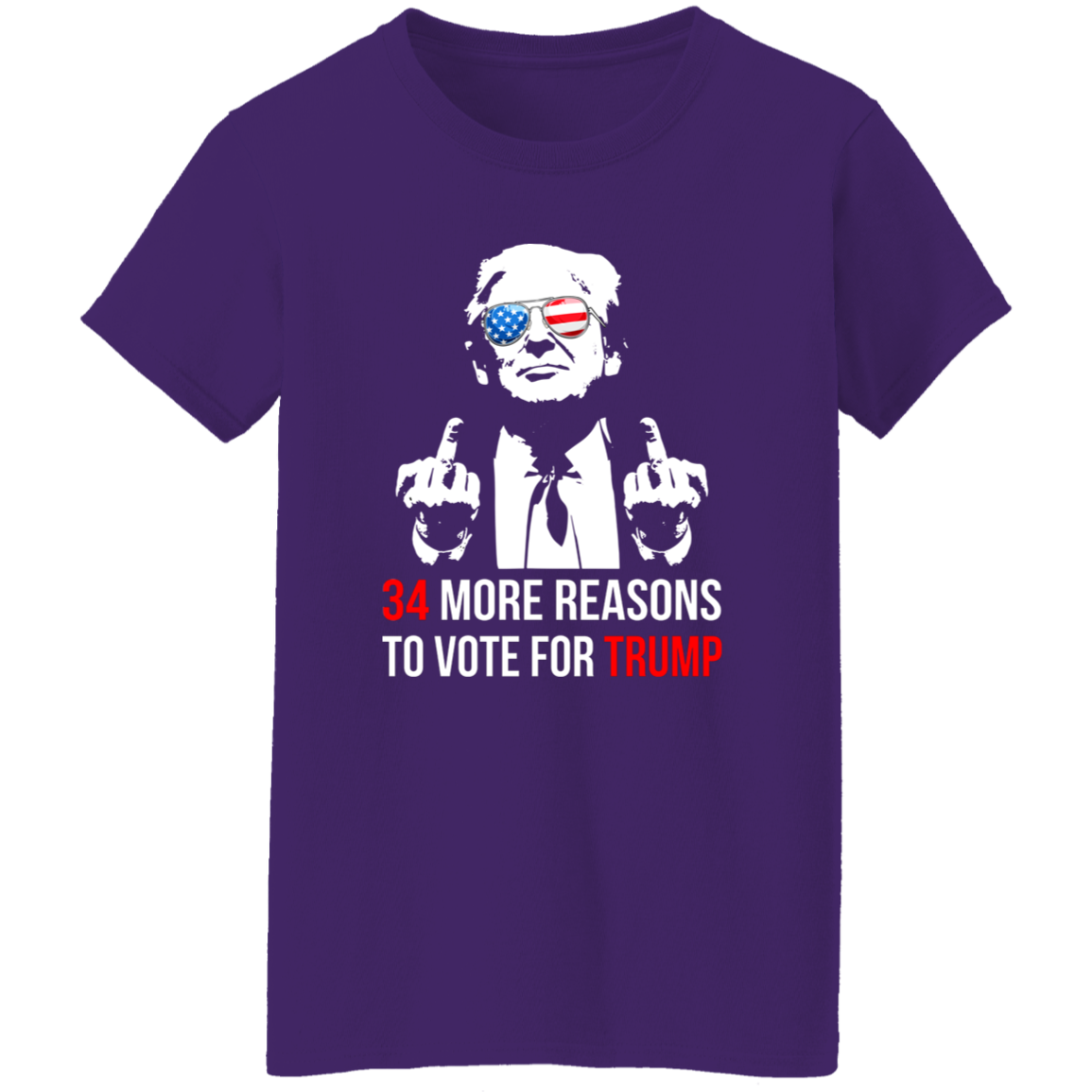 34 Reasons To Vote For Trump Shirt HA75 62612