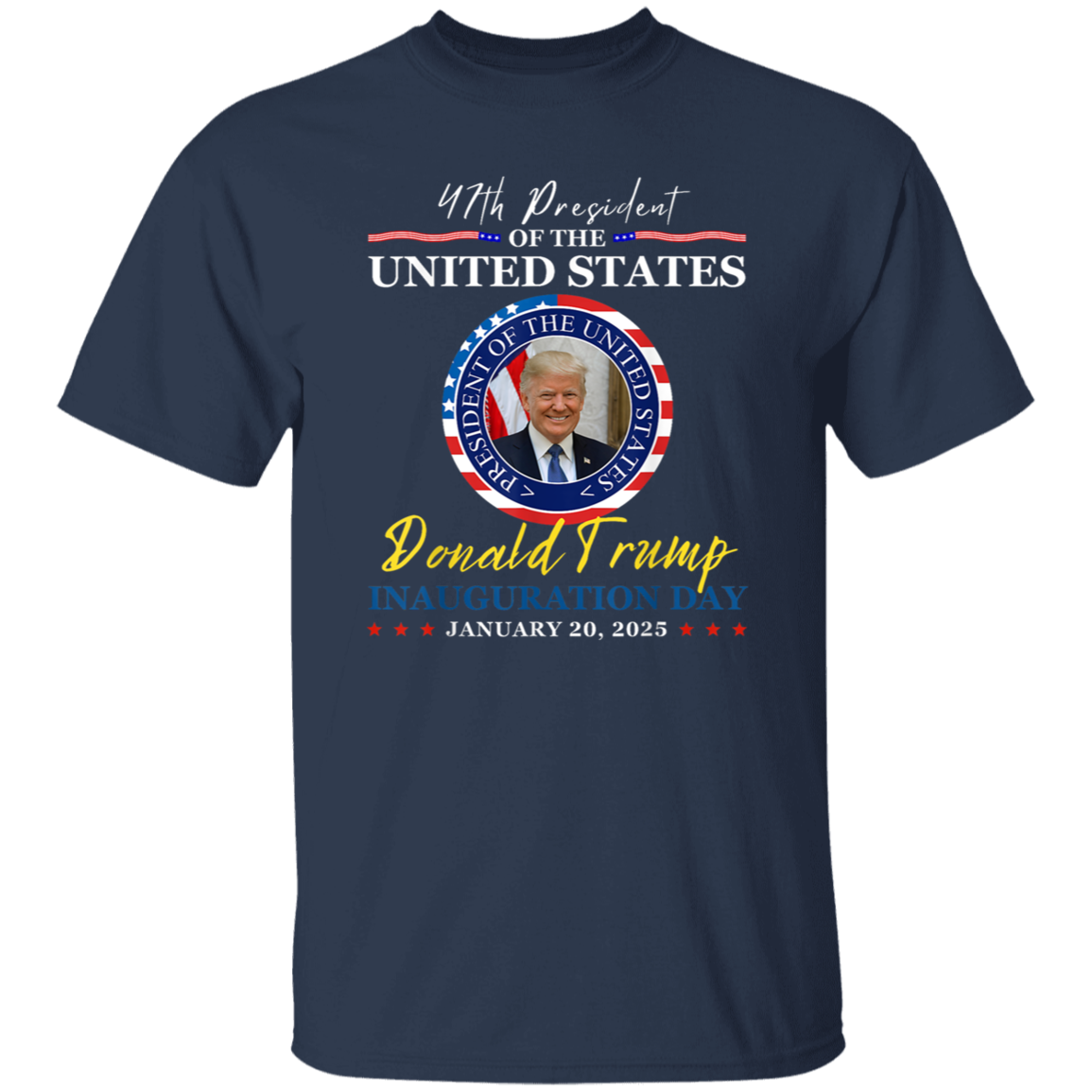 President Donald Trump Inauguration Day 2025 Dark Shirt HO82 65650