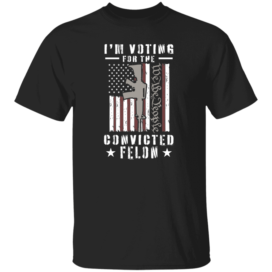 I'm Voting For The Convicted Felon Dark Shirt HO82 62708