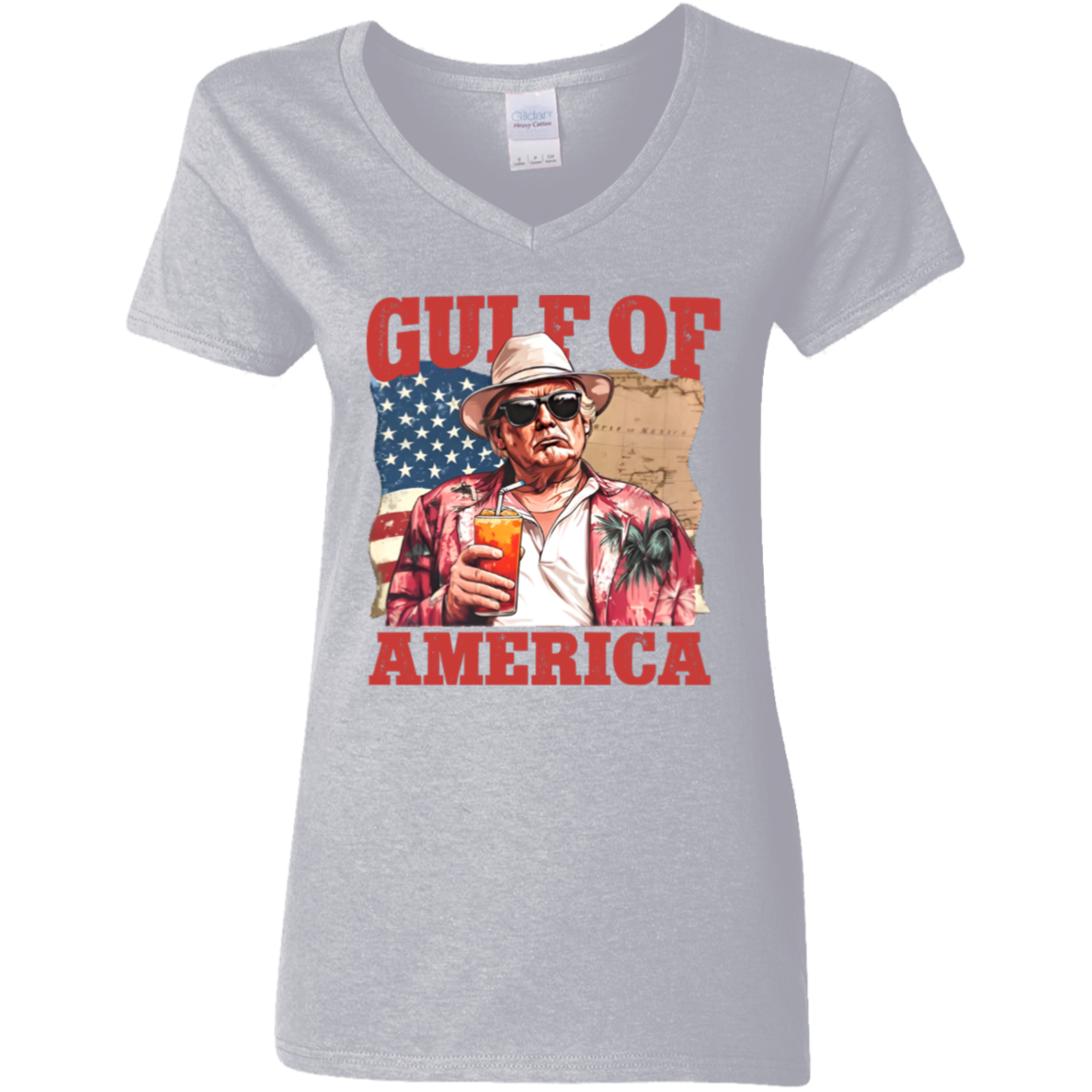 President Trump Gulf of America, Gulf of Mexico to Gulf of America Dark Shirt HA75 64330