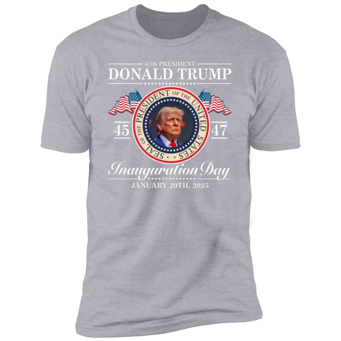 Donald Trump 47th President Dark Shirt - Inauguration Day 2025 Edition LM32 65101