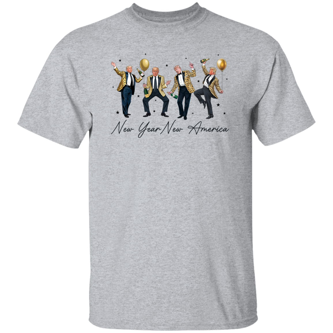 New Year New America Humorous Dancing Trump Bright Shirt HA75 64284