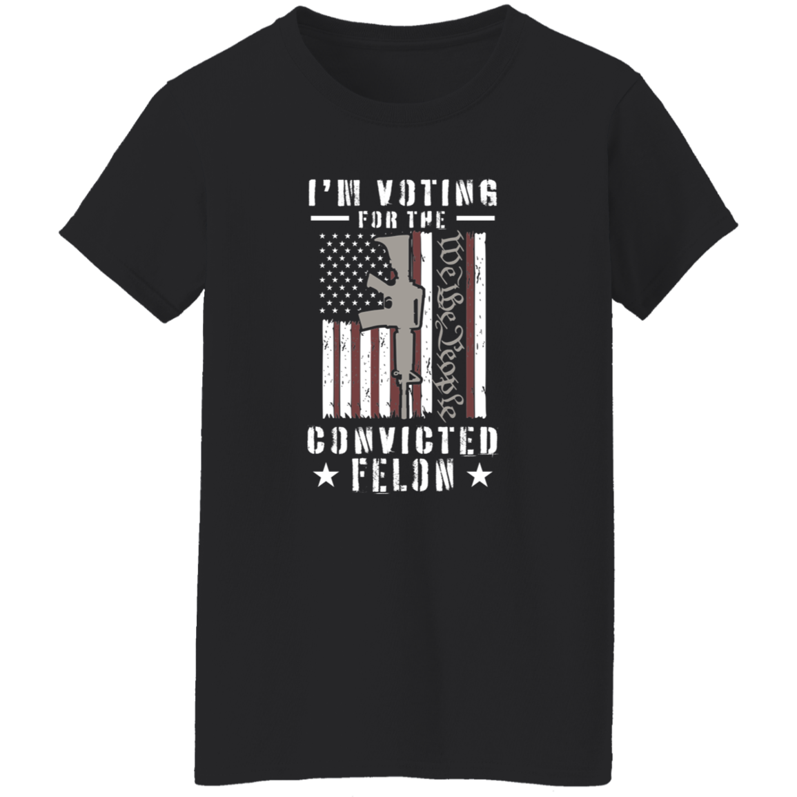 I'm Voting For The Convicted Felon Dark Shirt HO82 62708
