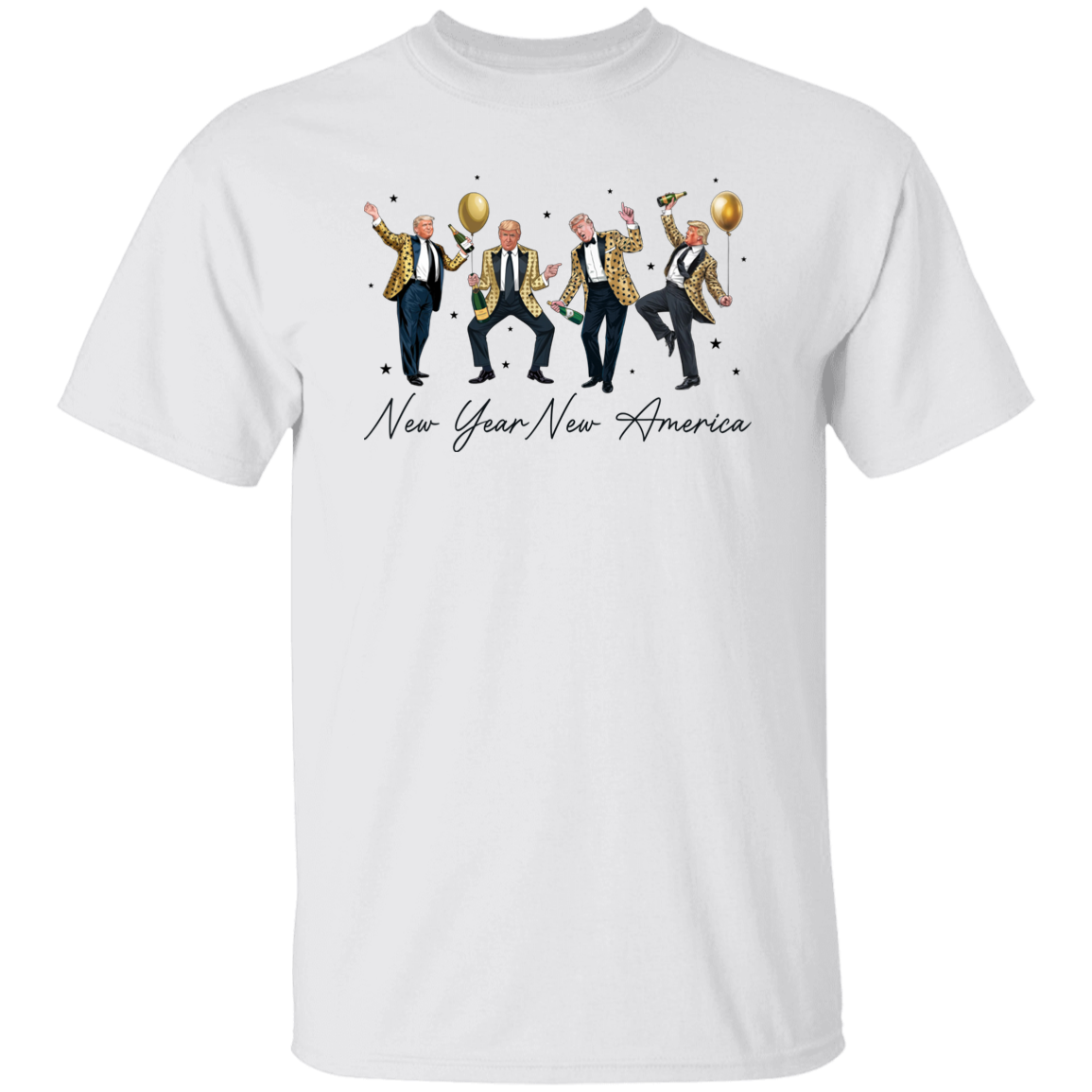 New Year New America Humorous Dancing Trump Bright Shirt HA75 64284
