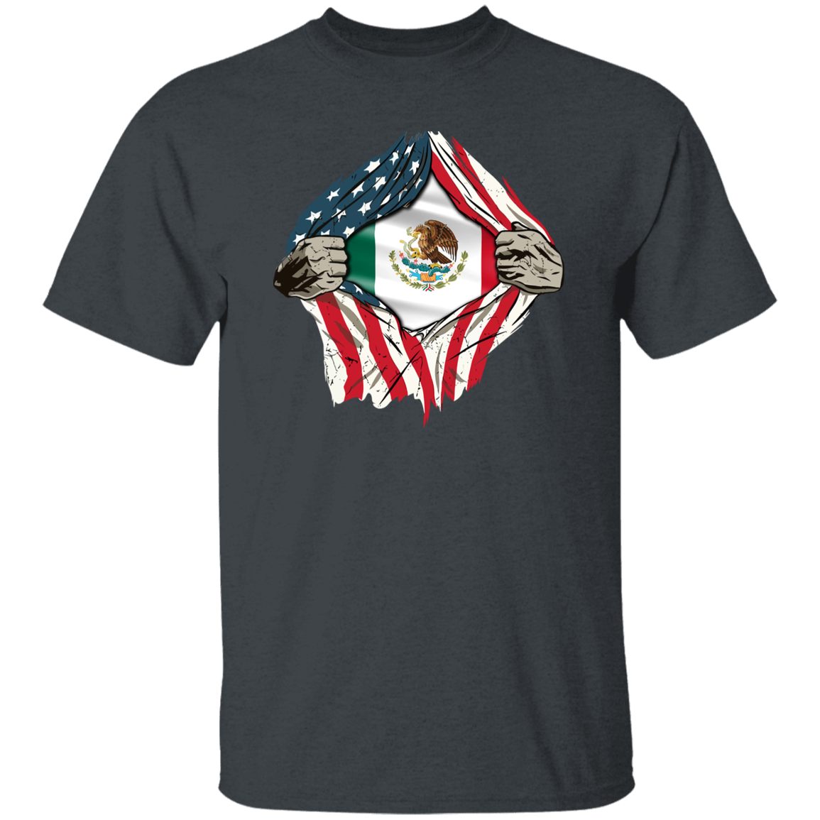 American Grown Mexican Roots USA Mexico Flag Flag Shirt HA75 63322