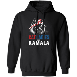 Cat Ladies For Kamala Shirt | Kamala Harris 2024 Shirt HA75 63576