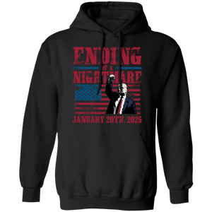 Ending of a Nightmare January 20th 2025 Trump Won Dark Shirt LM32 65221