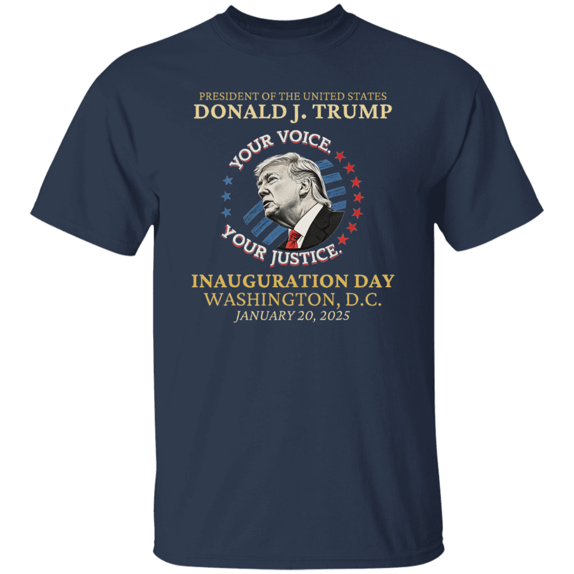 Trump Inauguration Day 2025 Commemorative Memorabilia Dark Shirt HO82 65638