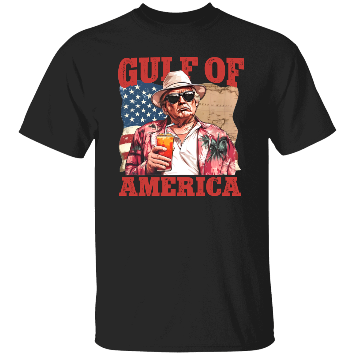 President Trump Gulf of America, Gulf of Mexico to Gulf of America Dark Shirt HA75 64330