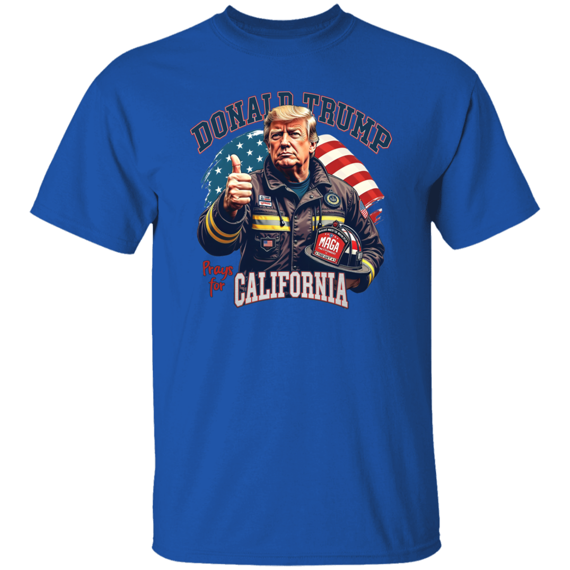 Donald Trump Prays for California Dark Shirt HA75 64304
