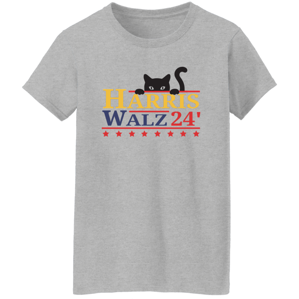 Harris Walz 2024 Cat Bright Shirt TH10 63347