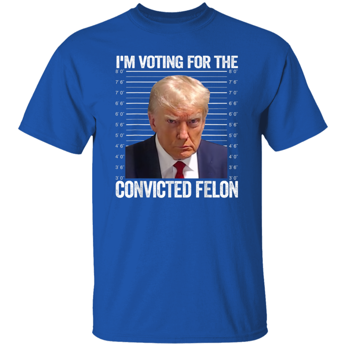 I'm Voting For The Convicted Felon Trump Dark Shirt HO82 62608