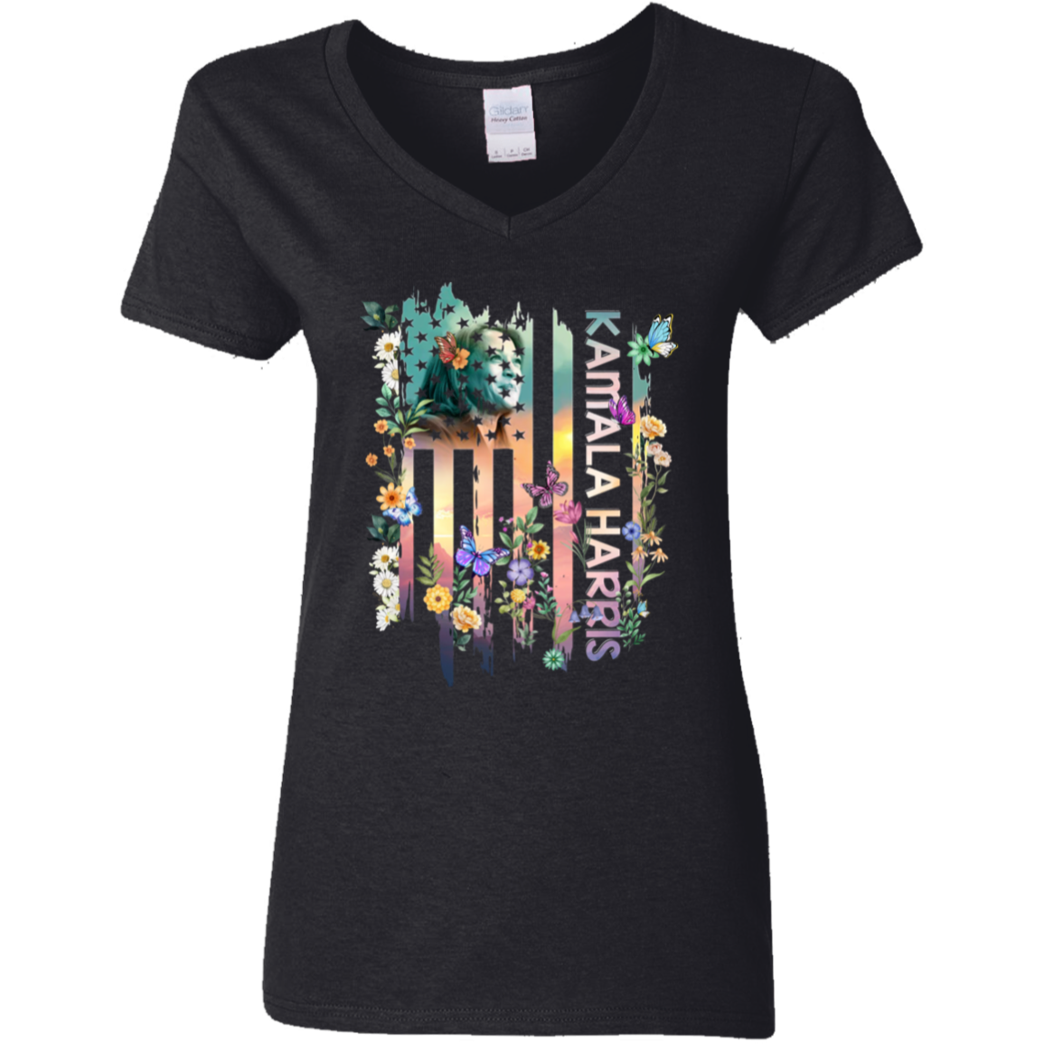 Kamala Harris Flag Flowers Shirt TH10 N369 63505