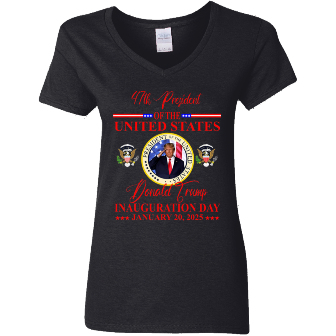 President Donald Trump Inauguration Day 2025 Dark Shirt HO82 65634