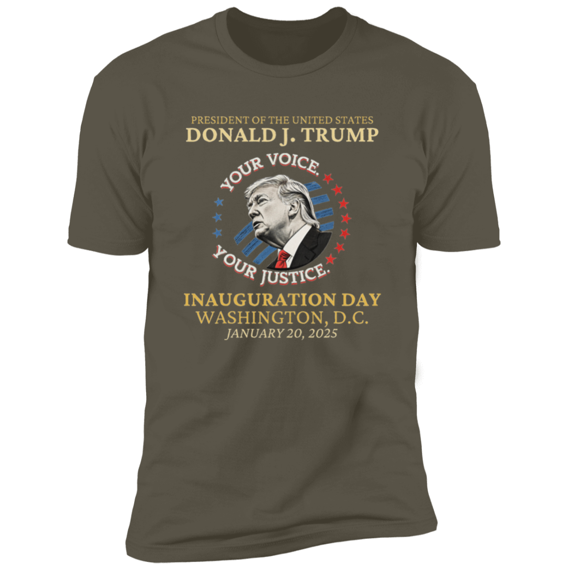 Trump Inauguration Day 2025 Commemorative Memorabilia Dark Shirt HO82 65638