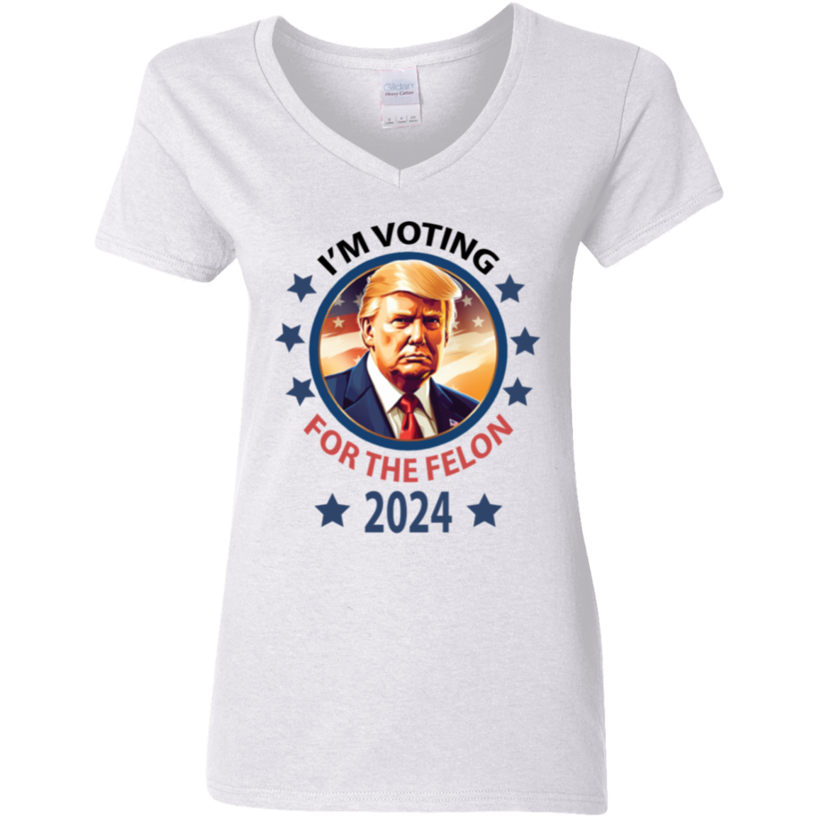 Voting For The Felon President Trump 2024 Bright Shirt HO82 62662