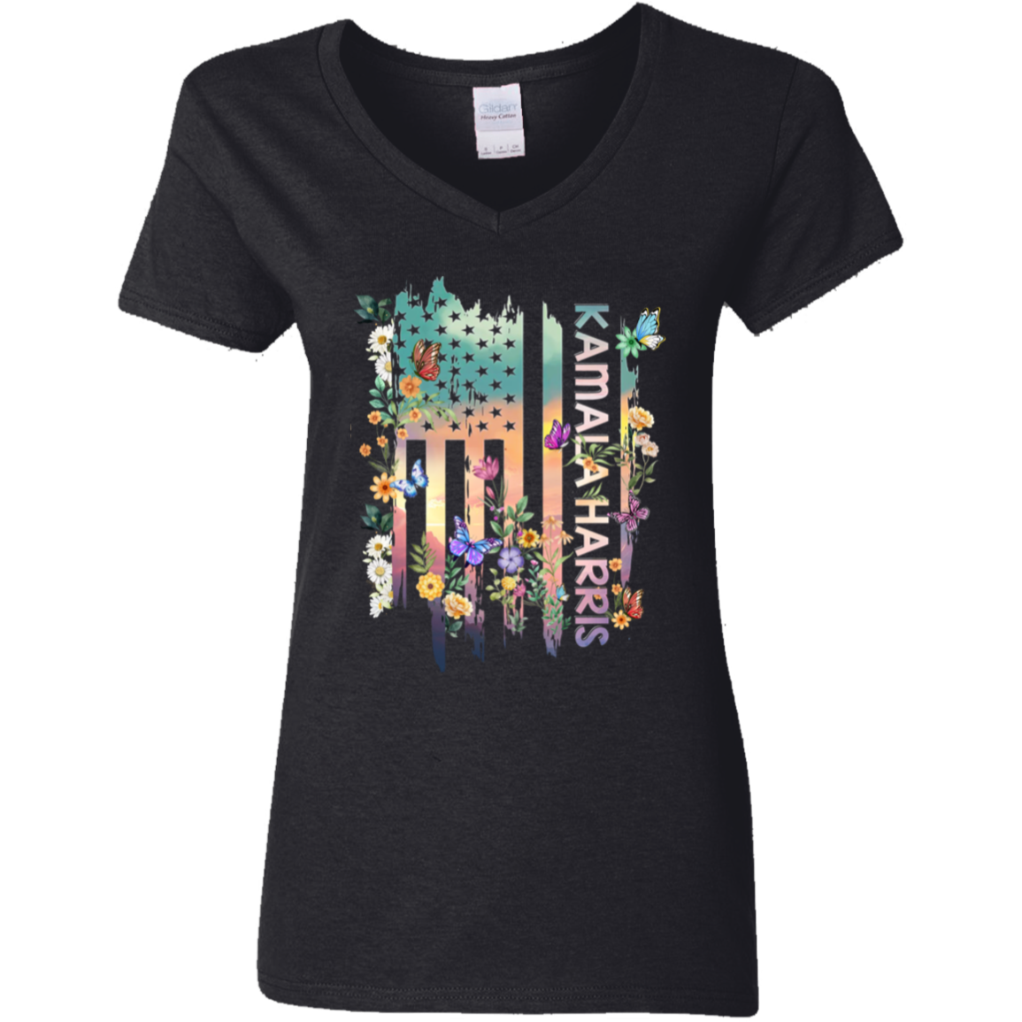 Kamala Harris With Colorful Flower Shirt TH10 N369 63507