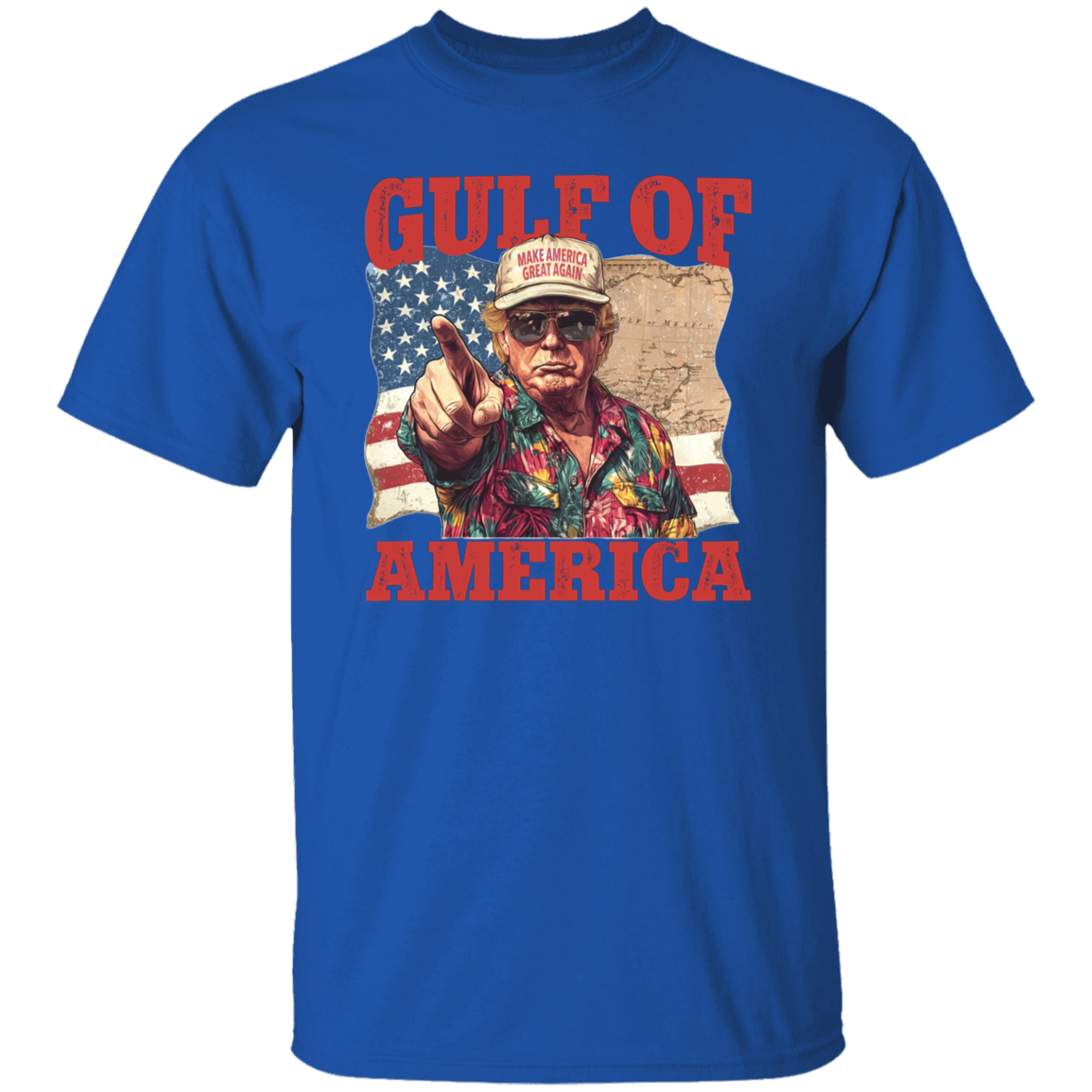Gulf of Mexico to Gulf of America, President Trump Gulf of America Dark Shirt HA75 64334
