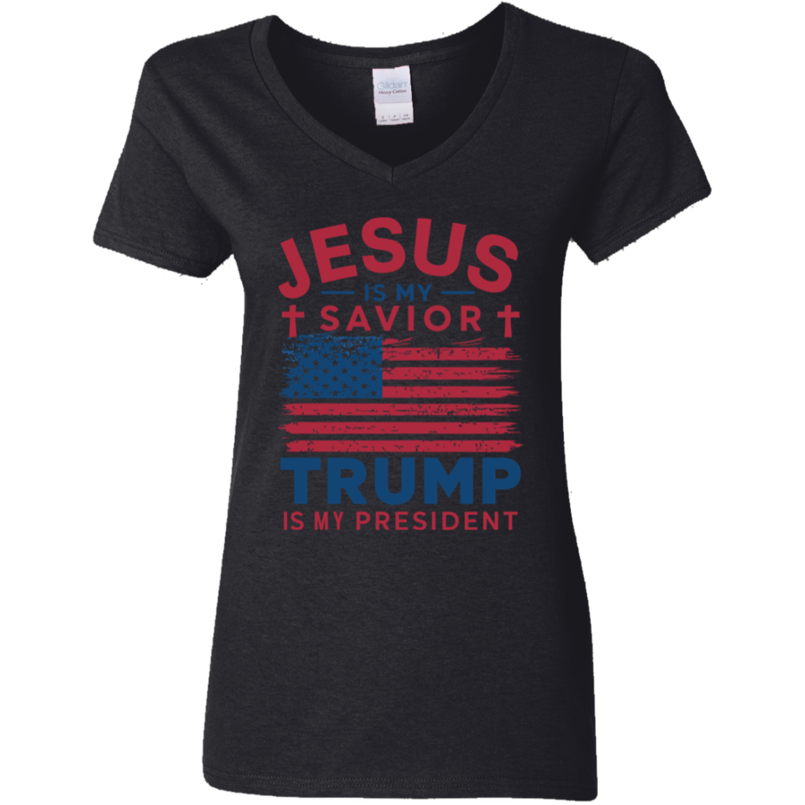 Jesus Is My Savior Trump Is My President Dark Shirt HO82 65324