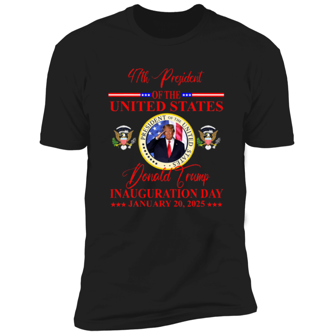 President Donald Trump Inauguration Day 2025 Dark Shirt HO82 65634