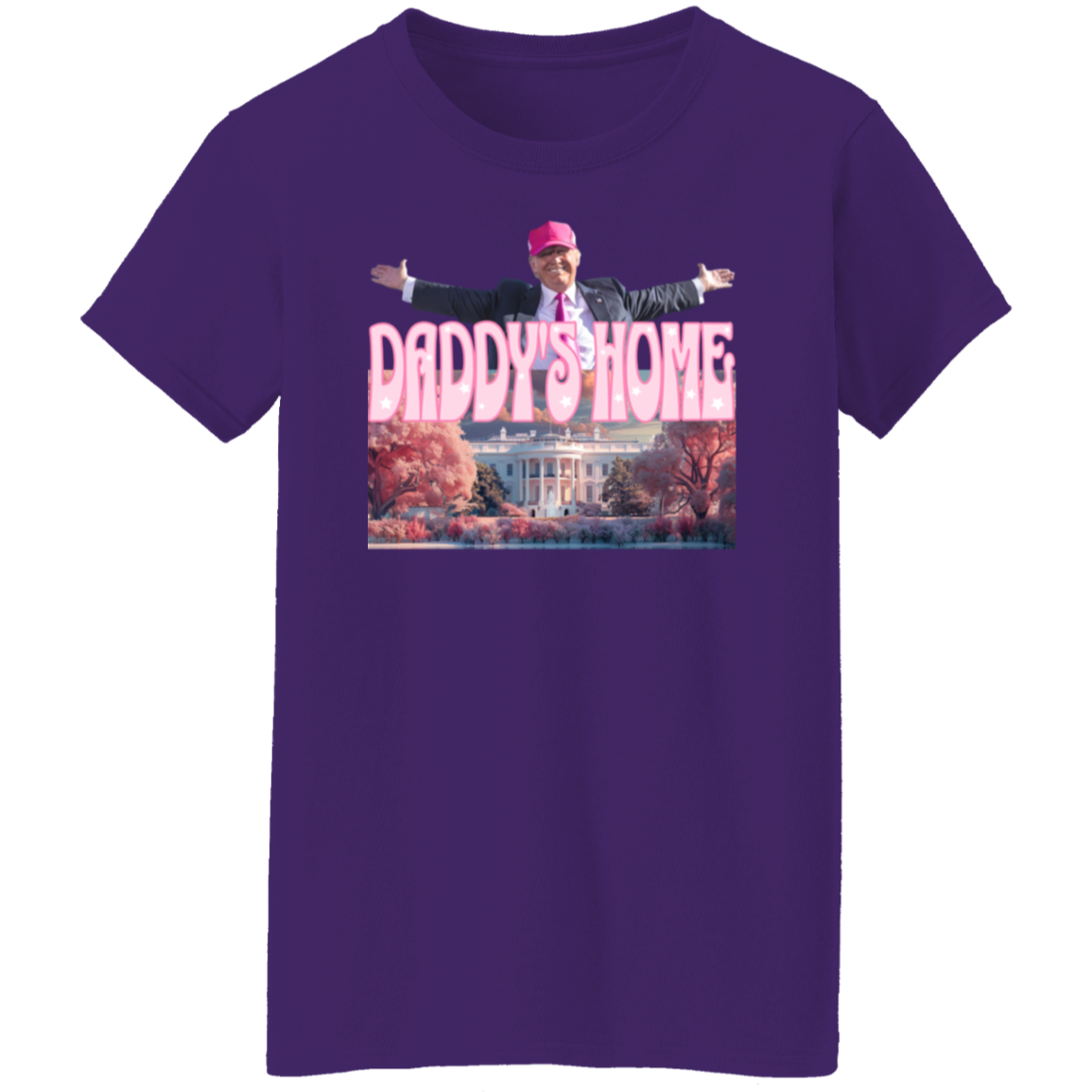 Daddy's Home Home Real Good Man Donald Pink Dark Shirt HO82 62496