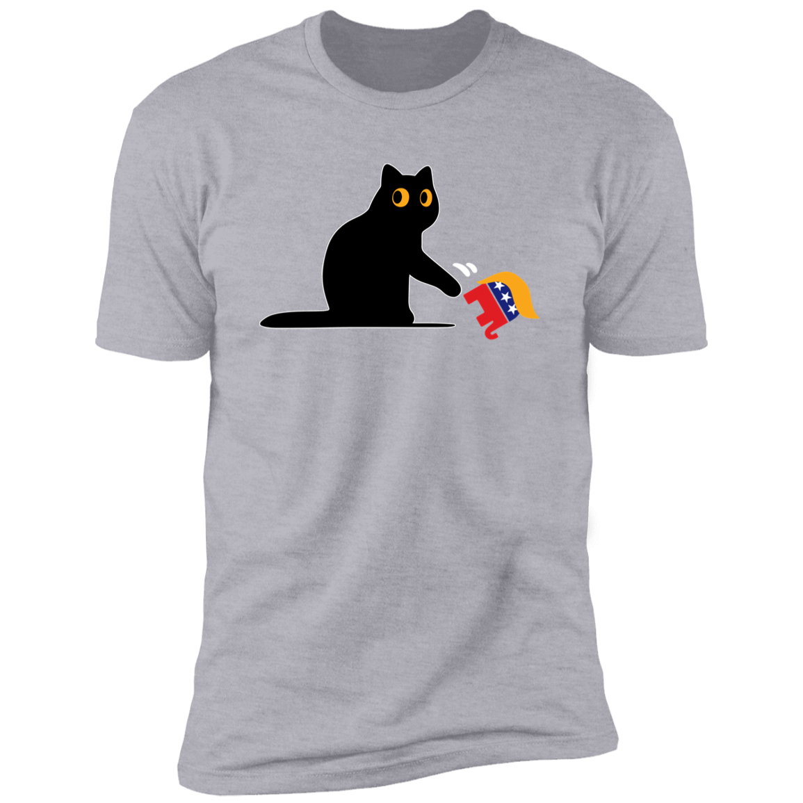 Kamala Harris 2024 Victory Black Cat vs. GOP Elephant Shirt HA75 63448