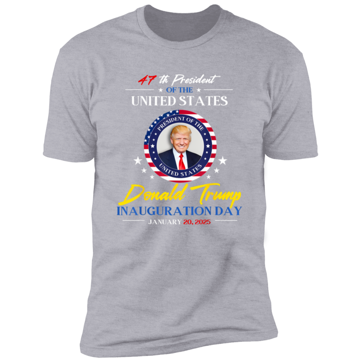 President Donald Trump Inauguration Day 2025 47th President Dark Shirt HO82 65662