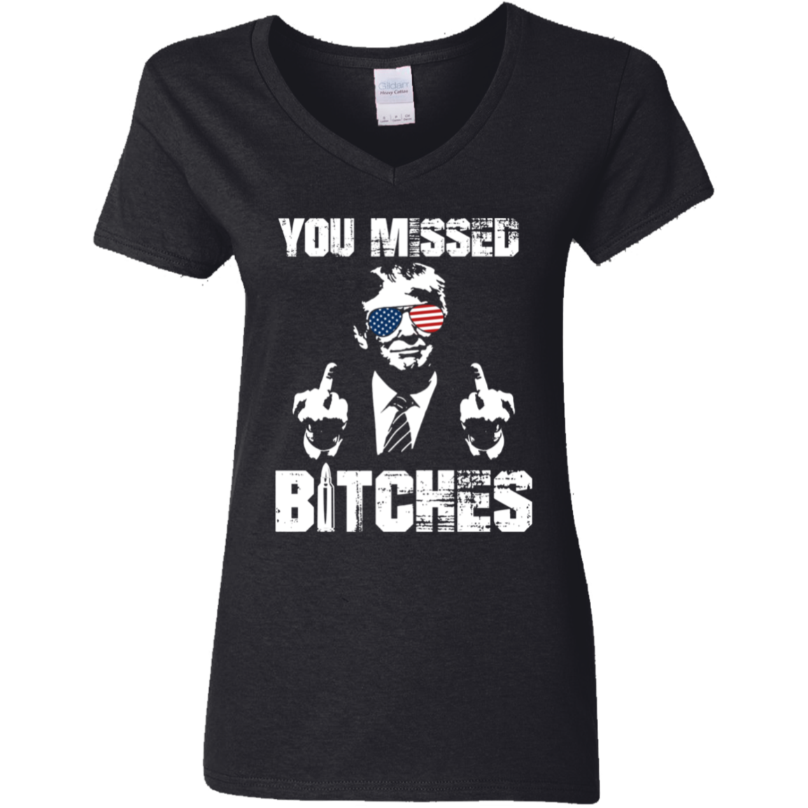 You Mi**ed B**ches Trump F**ht Middle Finger Shirt N304 HA75 63044