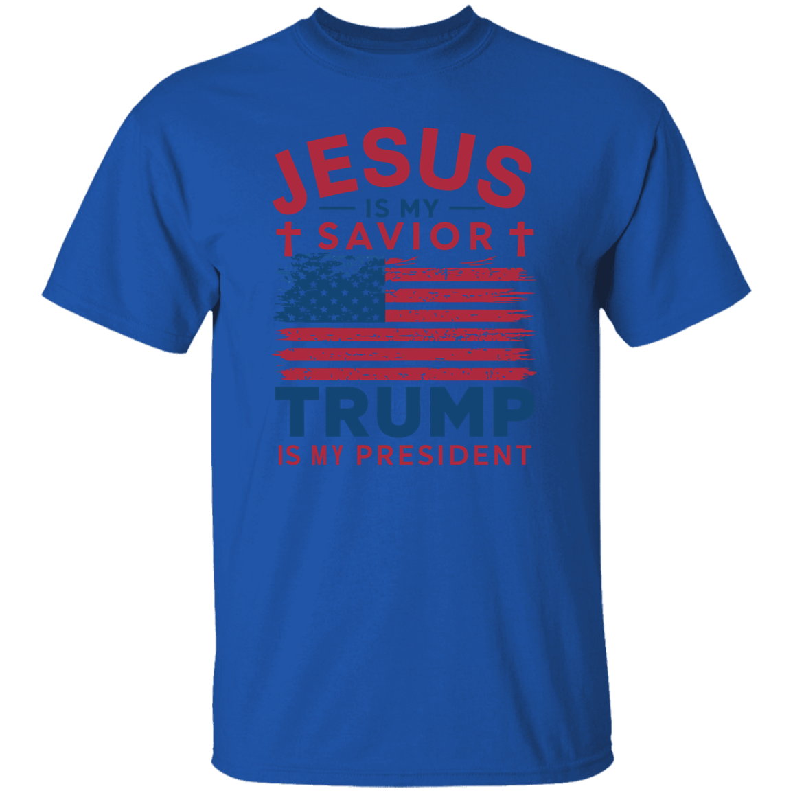 Jesus Is My Savior Trump Is My President Dark Shirt HO82 65324