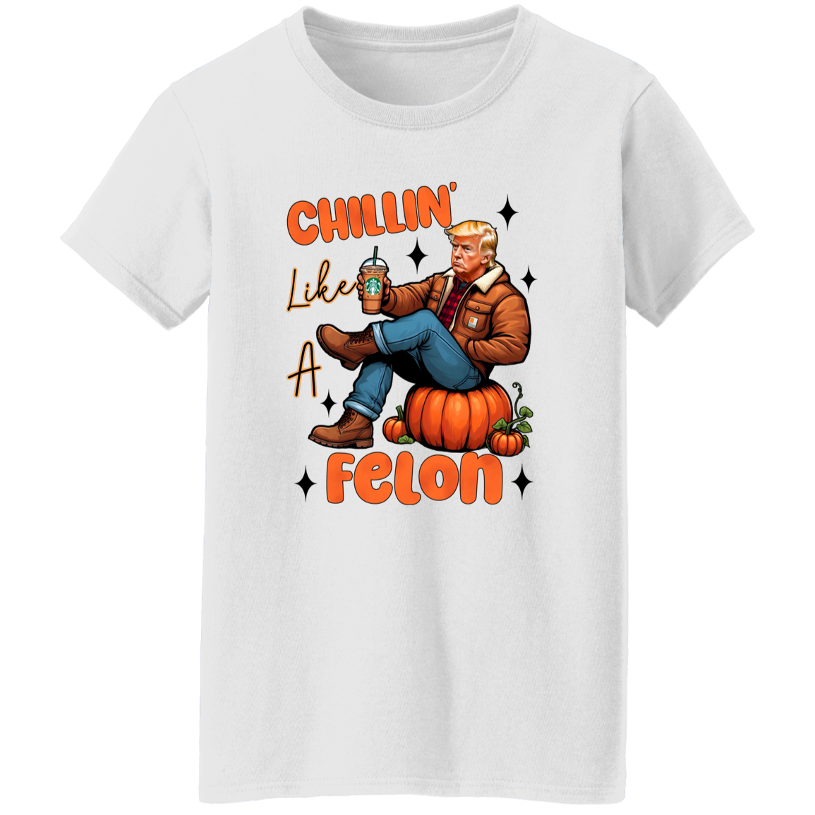 Chilling Like A Felon Trump Halloween Gift Bright Shirt HO82 63372