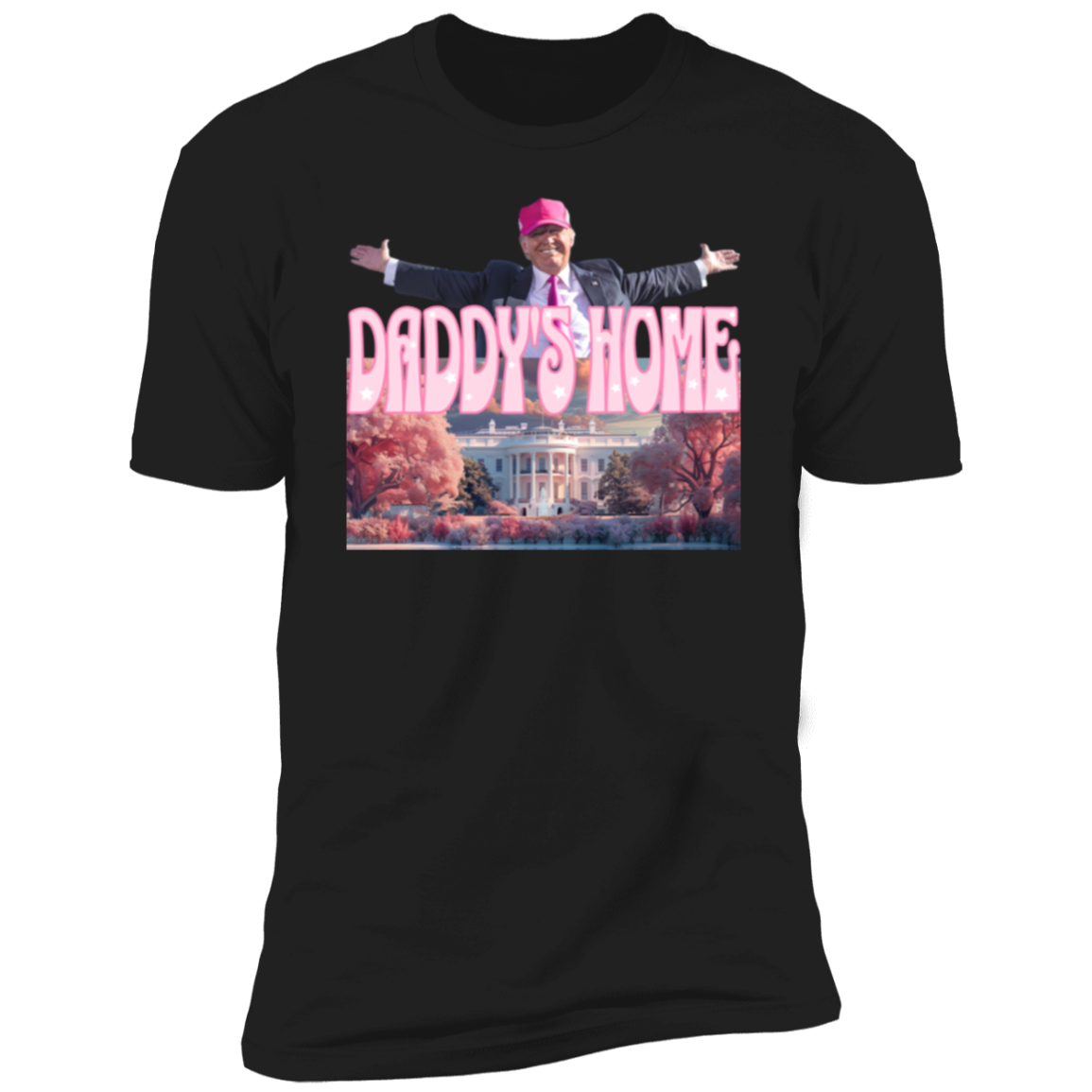 Daddy's Home Home Real Good Man Donald Pink Dark Shirt HO82 62496