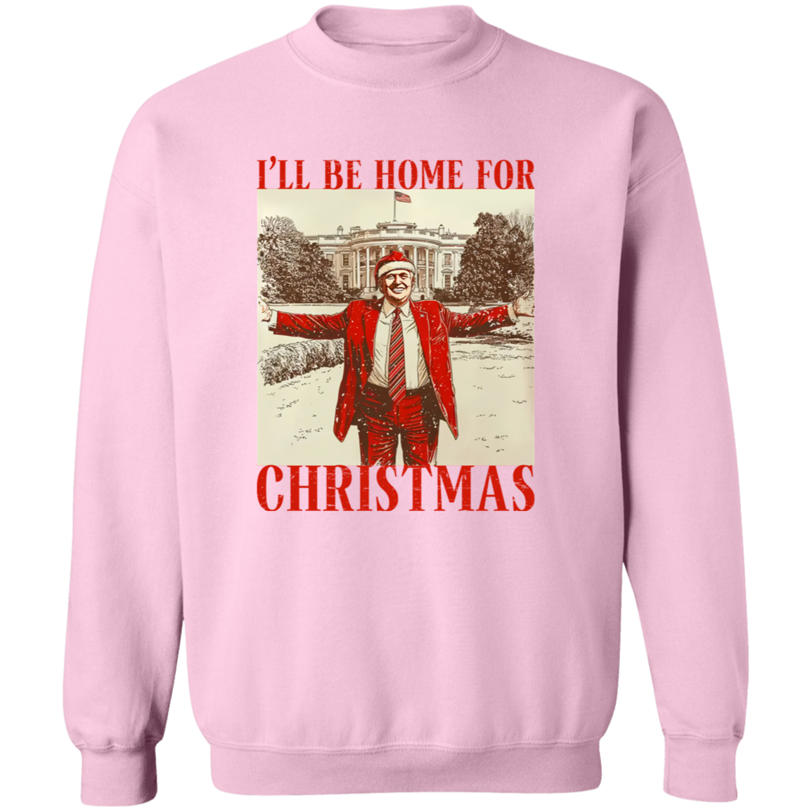 Trump I'll Be Home for Christmas Shirt HA75 63588