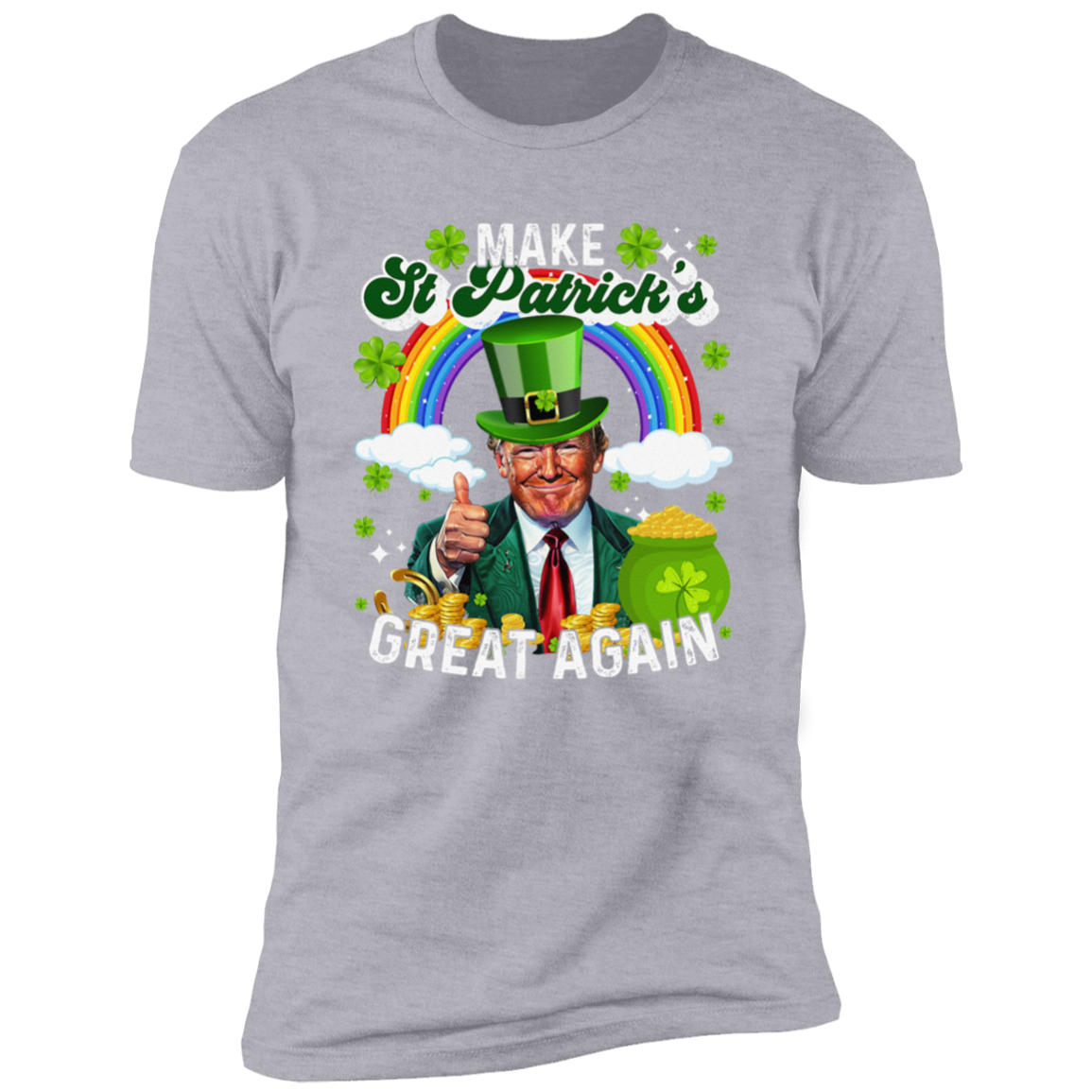 Make St Patrick's Day Great Again Funny Rich Trump Dark Shirt HO82 65608