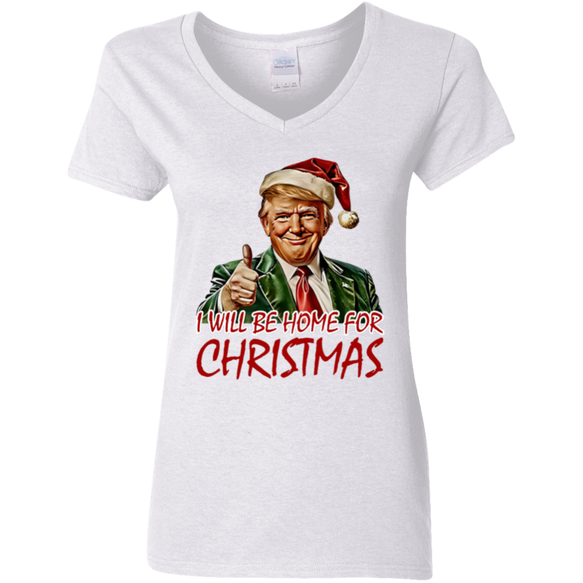 Trump I'll Be Home for Christmas - Humorous Trump Christmas Shirt HA75 63590