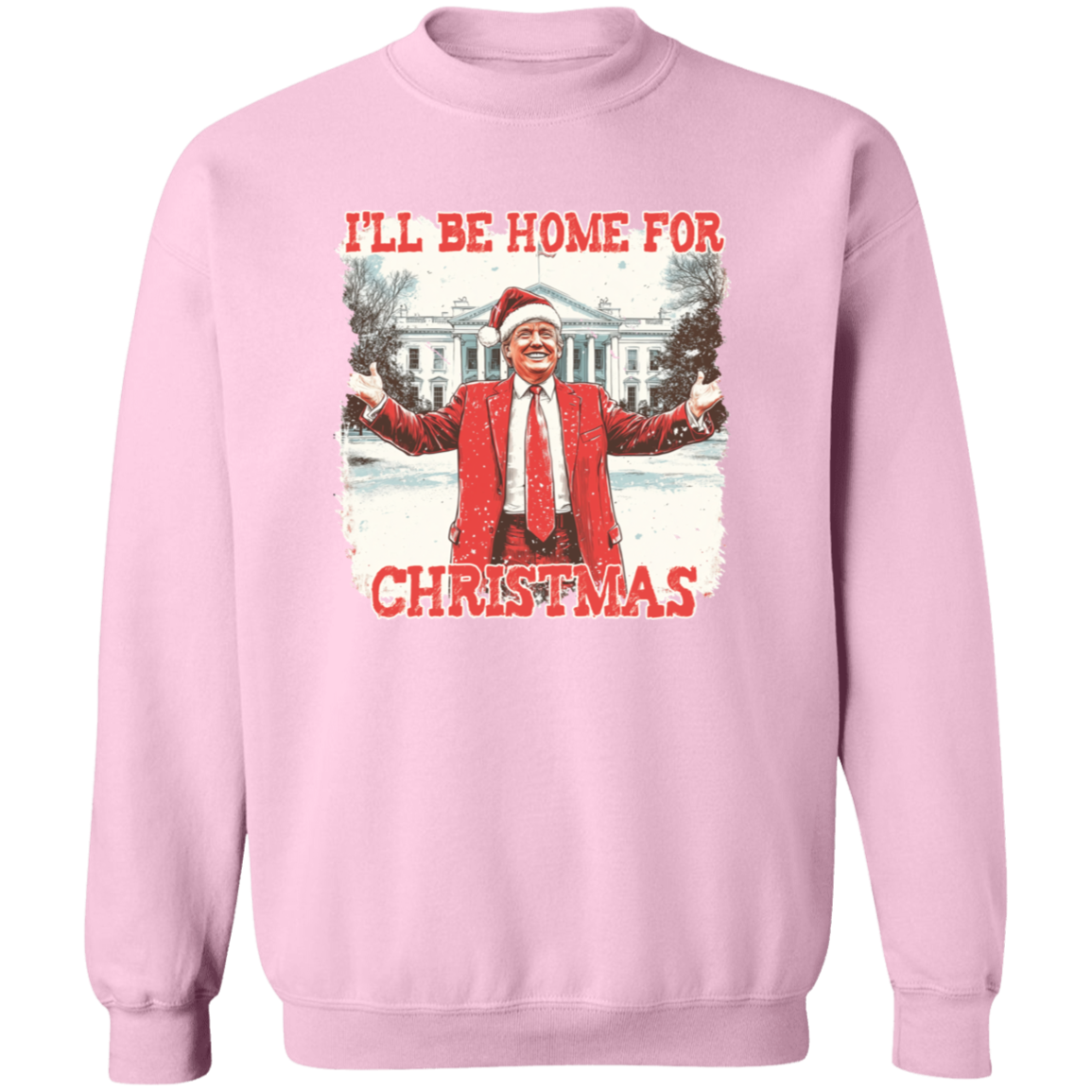 Trump I'll Be Home for Christmas | Make Christmas Great Again Shirt HA75 63760